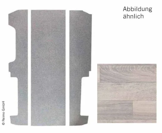 Bodenplatte VW T6/T5 KR V3000 3-teilig, 651 mm Dekor Tessin VW Einstiegsleiste