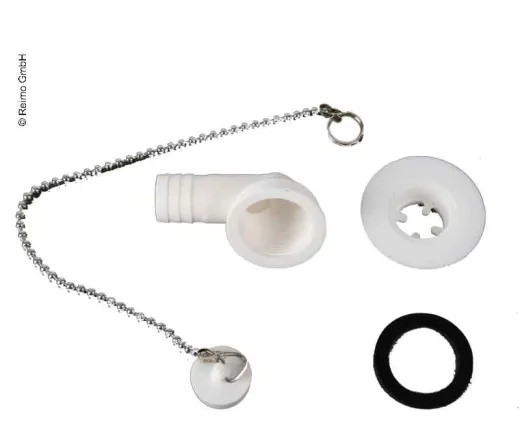 90 °Wasserablaufgarnitur für 3/4" Schlauch - 10er Pack
