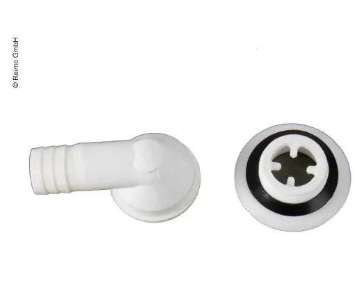 90 °Wasserablaufgarnitur für 3/4" Schlauch - 10er Pack
