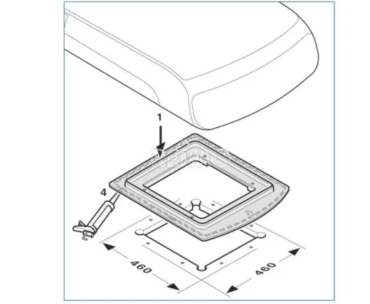 Adapterrahmen für Aventa Comfort und Aventa Compact