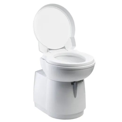 Cassettentoilette C263-CS - Spülung elektrisch - Weiß