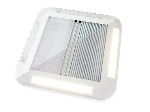 Dachhaube 450x400 mm mit Zwangsbelüftung und LEDs
