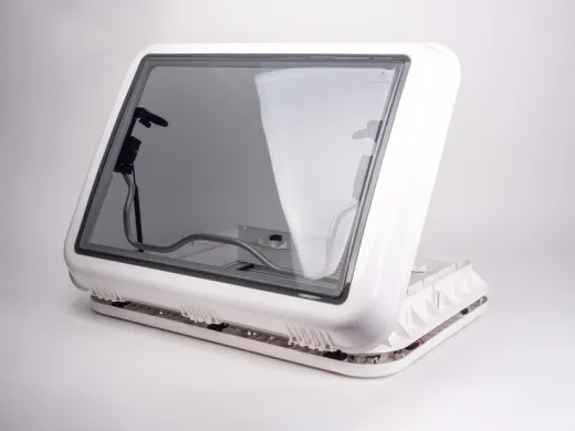 Dachhaube 700x500 mm mit Zwangsbelüftung + LEDs