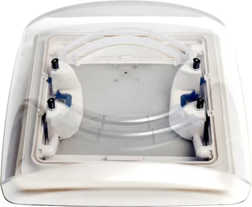 Dachhaube Vision Star M pro 2, 40x40 Rauchglas, Innenrahmen weiß