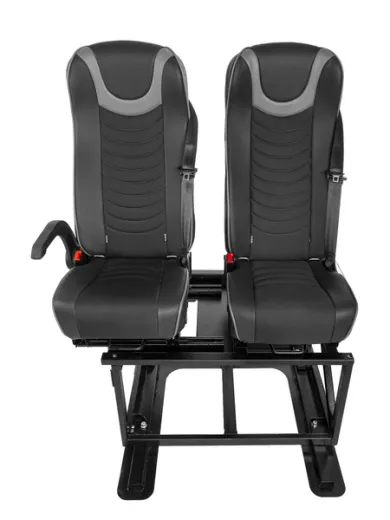Doppelsitzbank mit Isofix für Fahrzeuge ohne doppelten Boden
