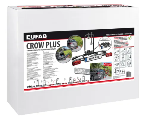 Fahrradträger für Anhängerkupplung CROW PLUS