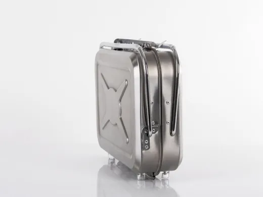 Koffergasgrill aus Edelstahl