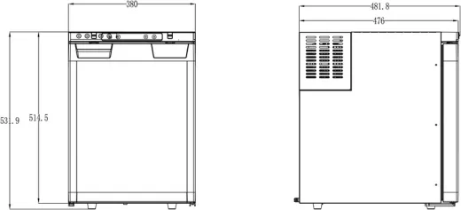 Kompressor-Einbaukühlschrank LR50L