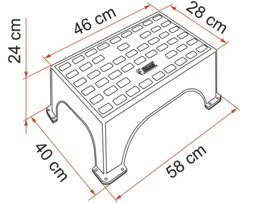 Kunststoff-Einstiegstufe Step Magnum