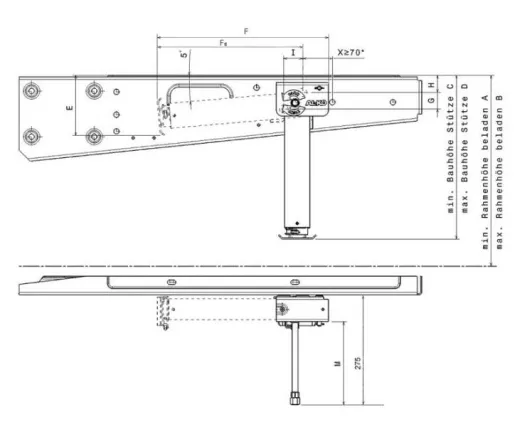 Kurbelstützen ClickFix - Mechanisch