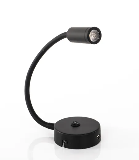 LED Schwanenhalsleuchte mit USB und Ein- / Aus- Schalter