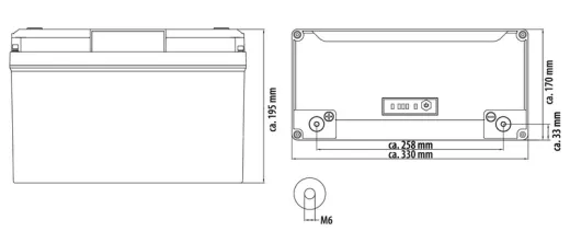 Li100BT-H Lithium-Batterie mit Bluetooth-Technologie und Heizfunktion