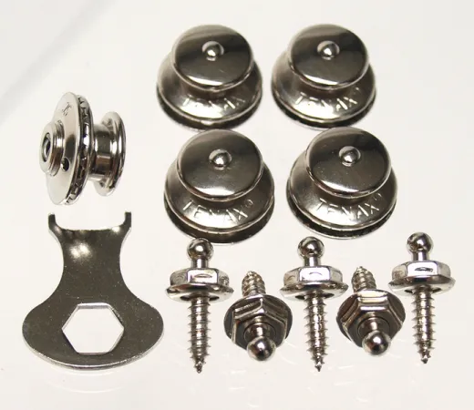 LOXX Knöpfe vernickelt - 5er Set