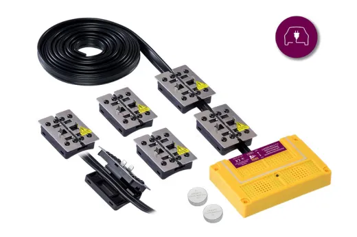 Marder-Stop&Go - 8 Plus-Minus Hochspannungsgerät mit Ultraschall - Batteriebetrieb