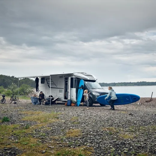 Markise Thule Omnistor 5200 - Länge: 3,15 m - Gehäuse: Anthrazit - Tuchfarbe: Mystic Grey