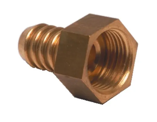 Messing-Tülle gerade 1/2 x 10 mm