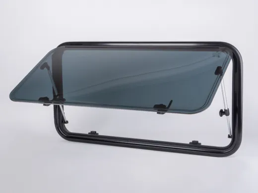 Polyvision Curved - Ausstellfenster für gewölbte Außenfläche, 900x550