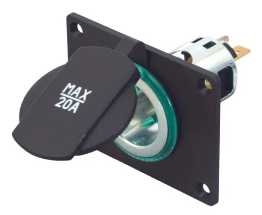 Power-Steckdose mit Montageplatte - Bis 20 A