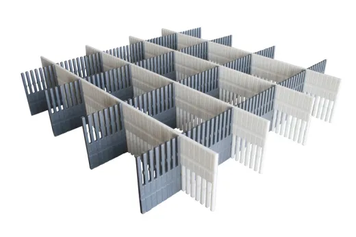 Purvario Stauleisten 8er-Pack, für Schubladen und Kühlschränke (hellgrau/anth