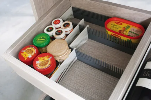 Purvario Stauleisten 8er-Pack, für Schubladen und Kühlschränke (hellgrau/anth