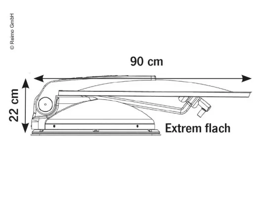 SAT-Anlage Travelsat 2 80 cm mit Bluetooth und Skew