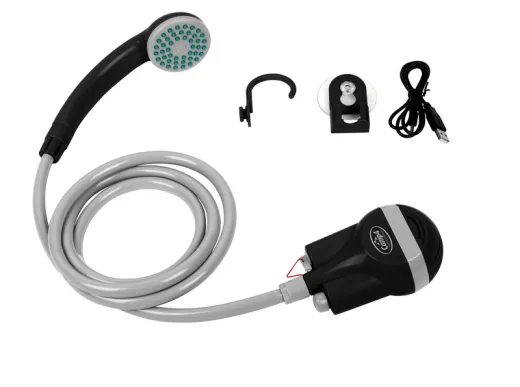 Smart Shower mit Akku und 5V USB Ladekabel
