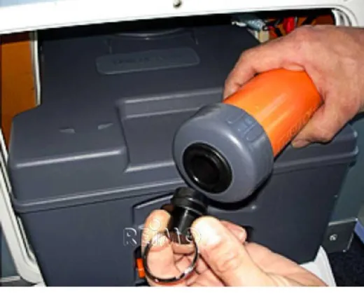 Sog-Entlüftungsset Typ F - Für C 250/260 - Dunkelgrau