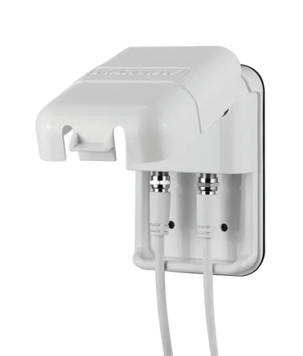 Twin-Außensteckdose F/F-Anschluss für 2 Sat-Anlagen