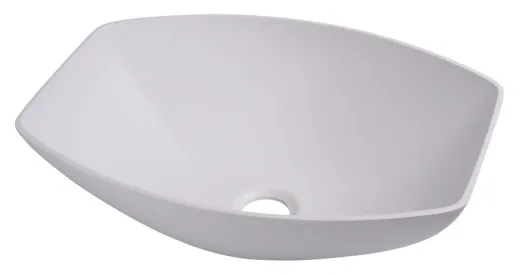 Waschbecken semioval - Weiß