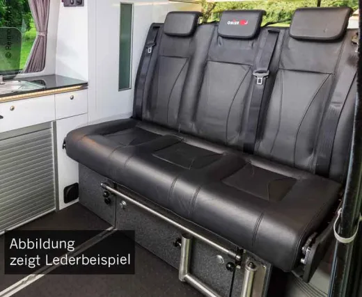 Schlafsitzbank VW T6/5 Weekender Plus V3000 Gr.14 3-sitzig, Leder 2fbg. Rechts.