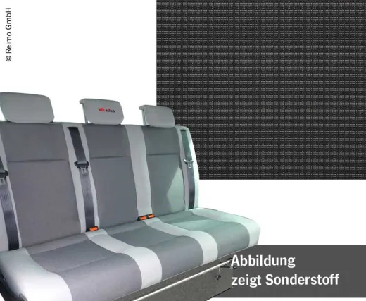 Schlafsitzbank VW T6.1, V3100 Gr.17 starr, 3-sitzig, Double Grid 2fbg. Wärmet.