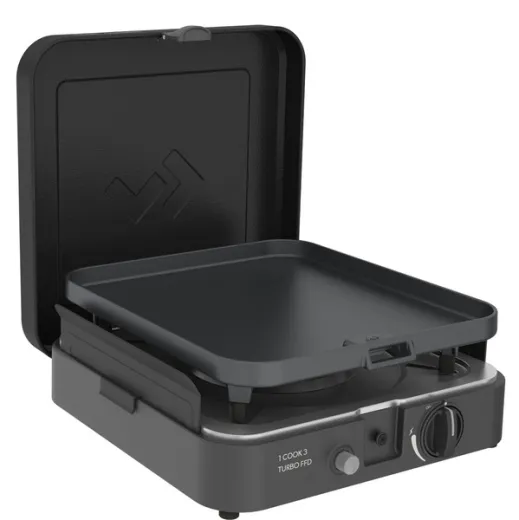 1 Cook Turbo FFS Stove & 1 Cook Turbo FFD Flat Grill Plate (30mbar)