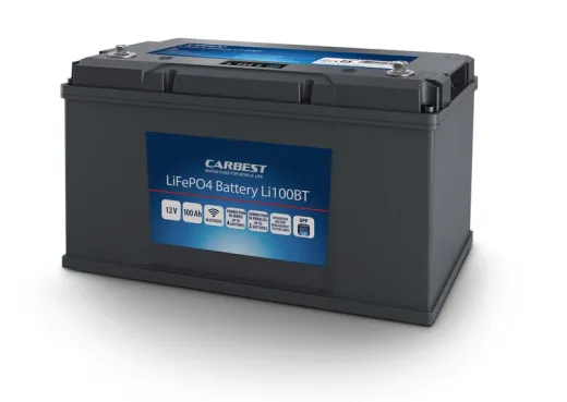 12 V / 100 Ah LiFePO4 Batterie mit integriertem Batterie-Management-System