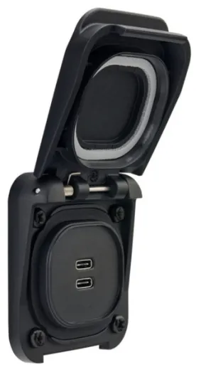 12 V Dual USB-C Dose, 6 A