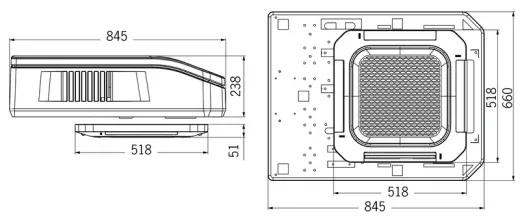12V Dachklimaanlage E-MOTION - Weiß