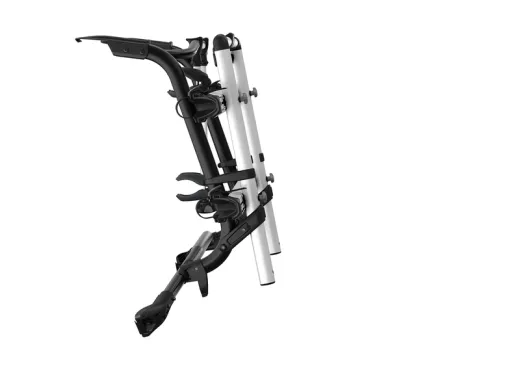 2-Bike Heckklappen-Fahrradträger zur Rahmenmontage, schwarz. Schnelle und einfache Montage