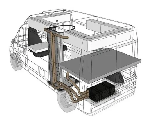 230 V E-Space Staukasten-Klimaanlage