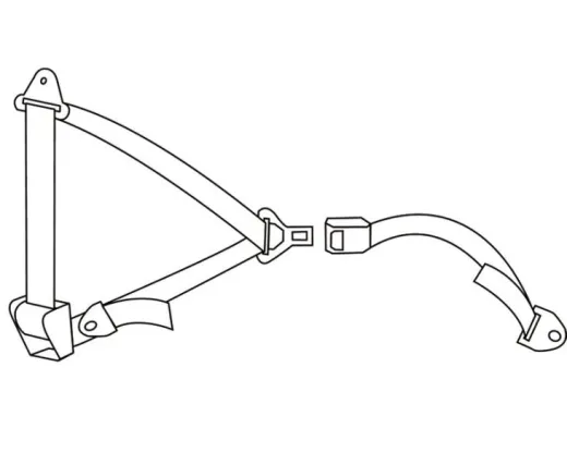 3-Punkt Automatik- Sicherheitsgurt 400 cm