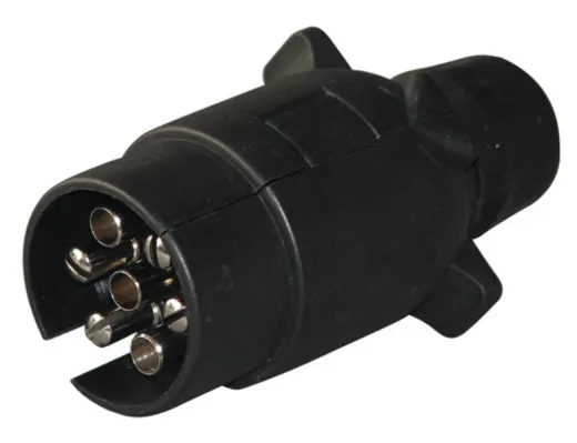 7-poliger Wohnwagenstecker aus Kunststoff