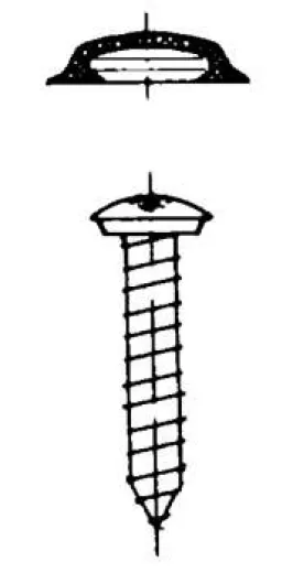 Abdeckkappen braun für Schrauben 3,9x22 mm, 1.000 Stk.