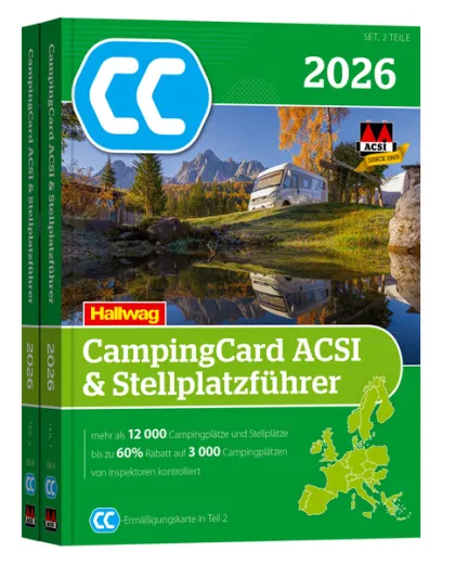 ACSI CampingCard & Stellplatzführer (2 Bände)