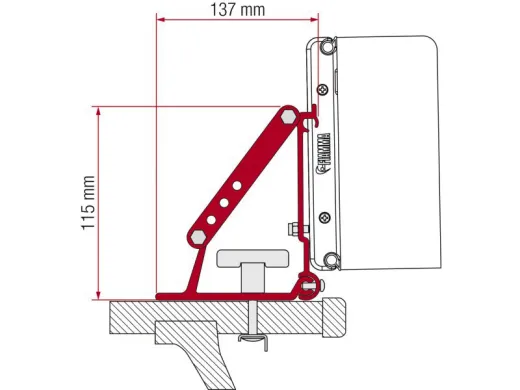 Adapter F1/F45/F35/ F50/F55 für Dachträger