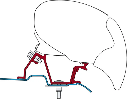 Adapter Fiamma F65 für Sprinter, VW Crafter