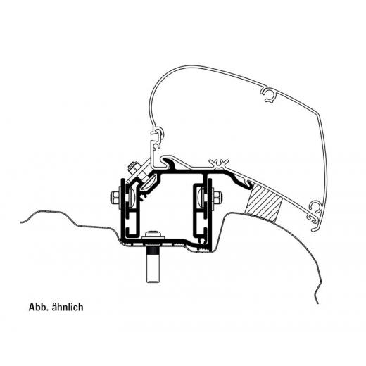Adapter für Omnistor Markise - VW Crafter ab 2017 EU-Version