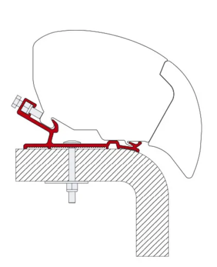 Adapter Hymer F65S, 320 cm