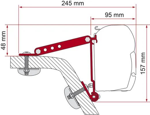Adapter Kit Wall F1/F45/F50/F55