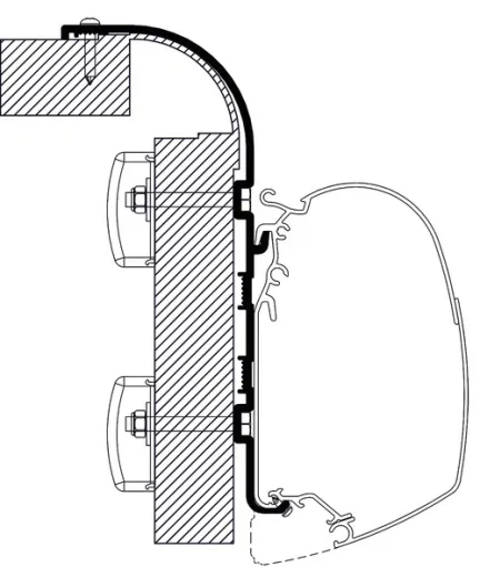 Adapter Thule Omnistor Markise Bailey