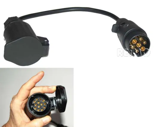 Adapterkabel 30cm von 7-poliger Dose zu 13-poligem Stecker