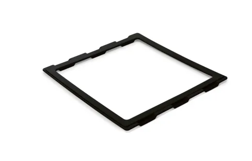 Adapterrahmen 400x400mm f.Fiat Ducato f. MPK Dachh.Mod.42-48P, schwarz