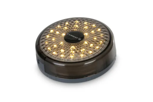 Akku-Campingleuchte mit ausrollbarer Lichterkette